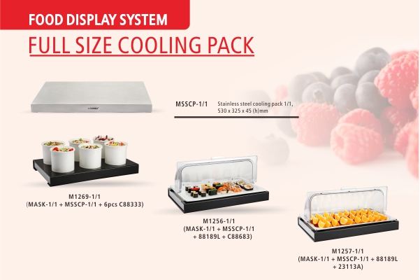 Sunnex Hot Sale Cooling Food Buffet Tampilan