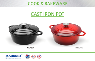 Cast Iron Cethek Round Casserole