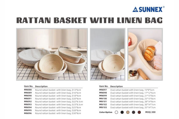 Kranjang Rotan Anyar SUNNEX karo Tas Linen