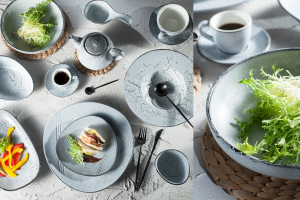 Set Dinnerware Porcelain Green Color