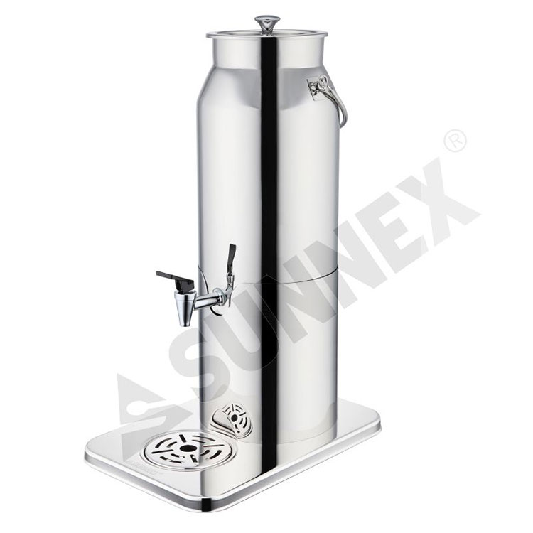 Dispenser Minuman Stainless Steel 5LTR kanthi Tabung Es