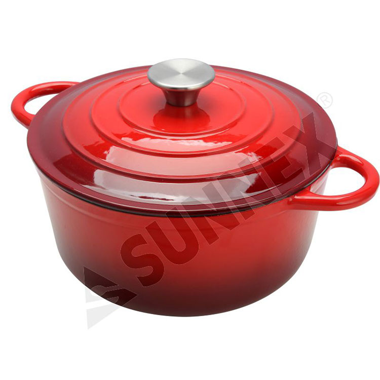 Cast Iron Enamel Round Casserole