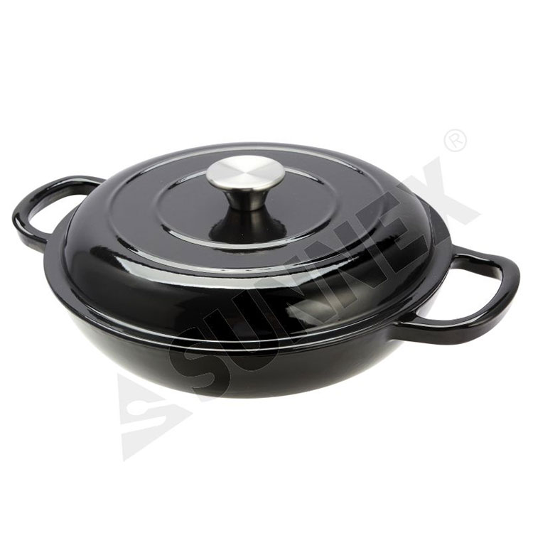 Cast Iron Enamel Cethek Round Casserole