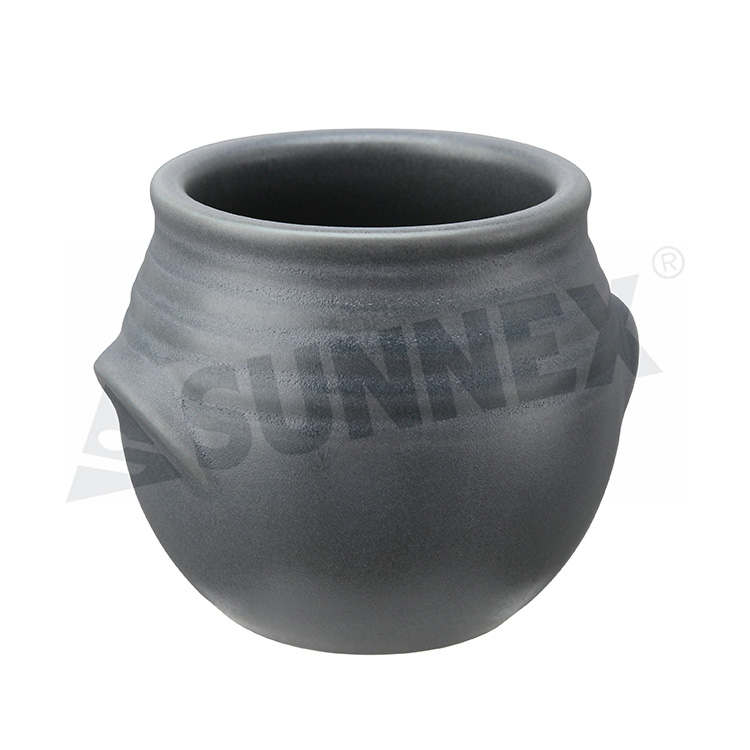 Mini Pot Porselen Warna Abu-abu