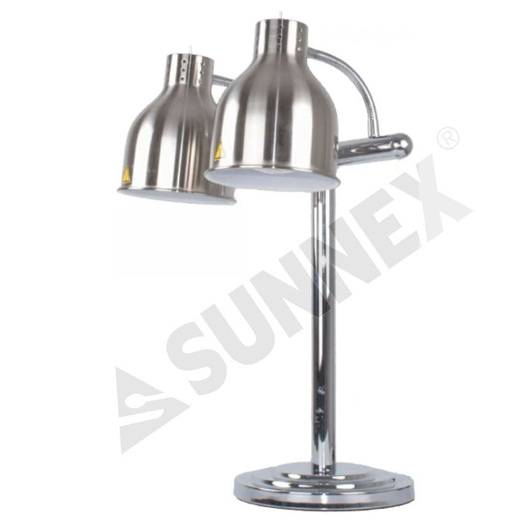 Lampu Anget Pangan N02H Lampu Meja 2 Gaya Kepala W/O Tray