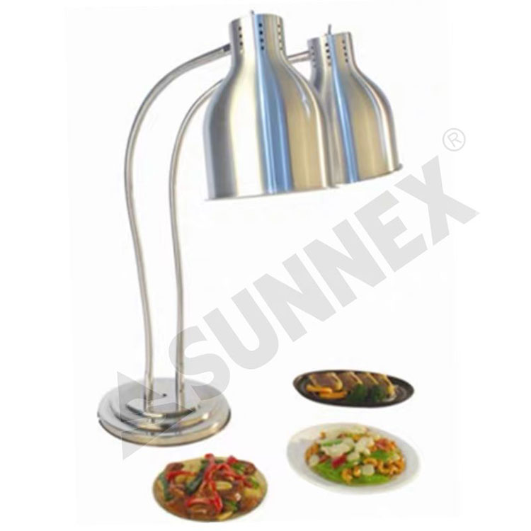 Pangan Lampu Anget S02H Tabel Lamp 2 Kepala Gaya W / O Tray