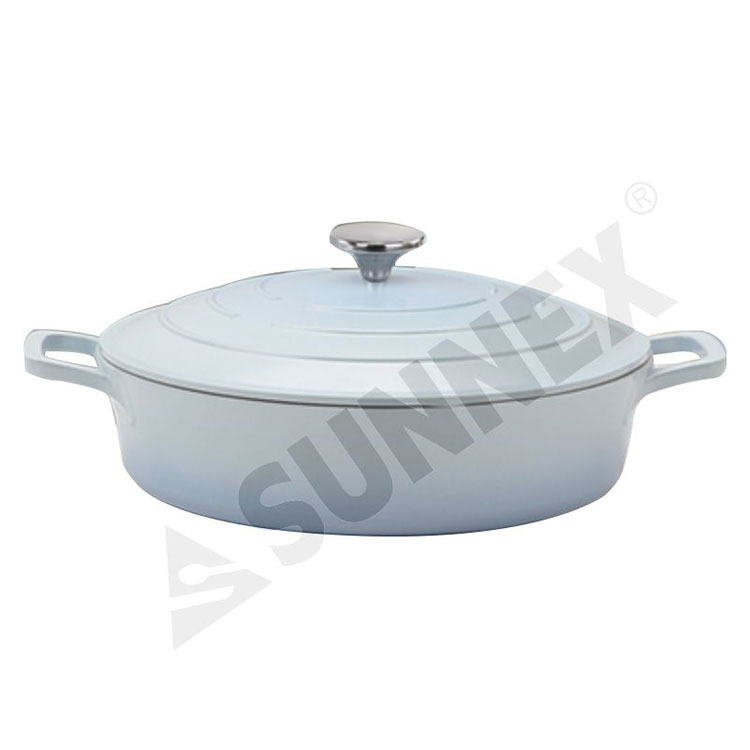 Desain Anyar Non-kelet Sup Pot Kitchen Cookware Round Casserole