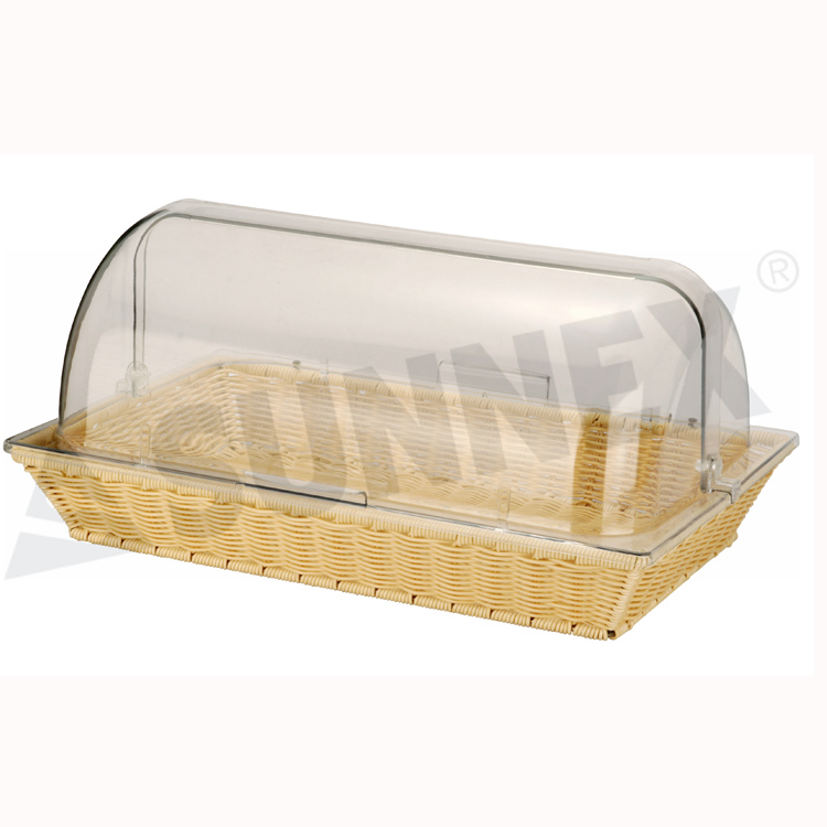 Basket Rattan Basket 90mm Deep Kanthi Roll Top Cover