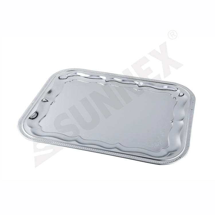 Baki Servis Plated Chrome Rectangular