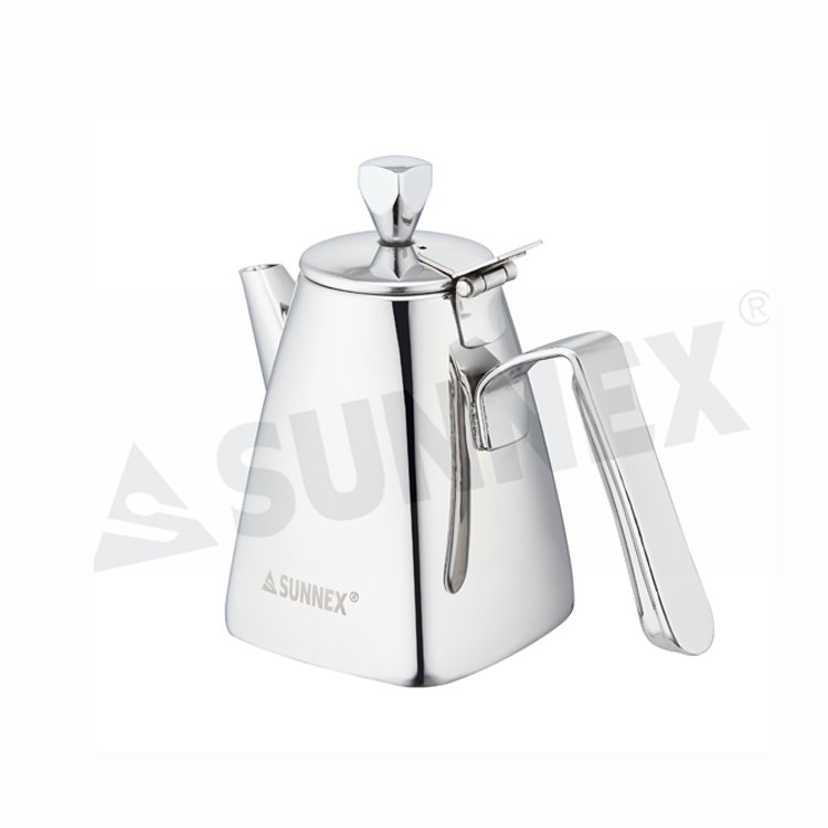 Panci Teh Stainless Steel Kothak Kanthi Gagang